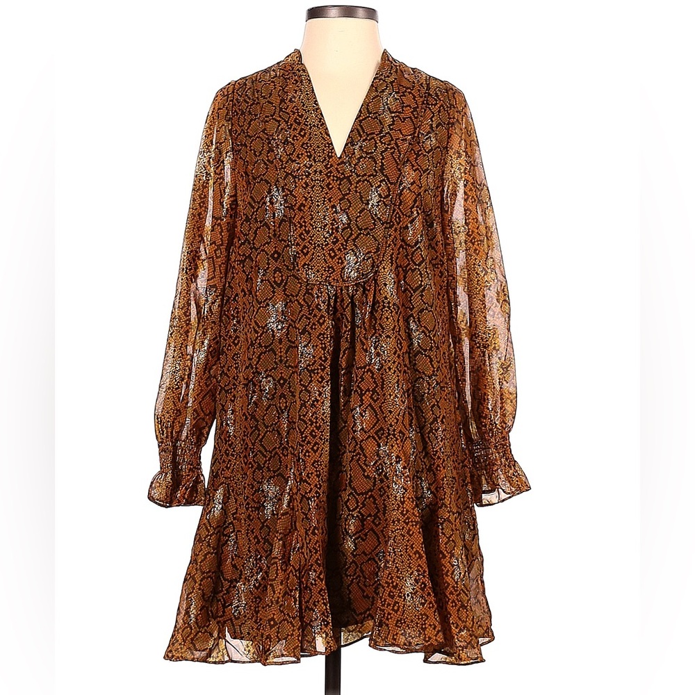 French Connection Shimmery Snake Skin Dress